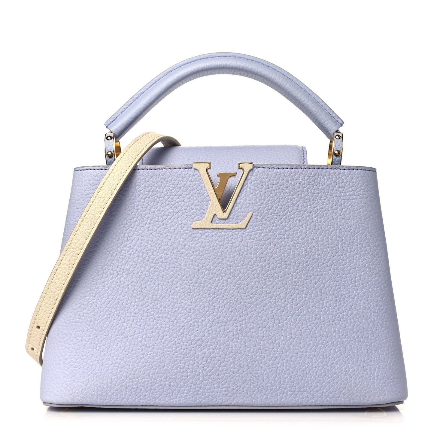 Taurillon Braided Chain Capucines BB Iris Creme