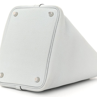 Hermes Taurillon Clemence Picotin Lock 18 PM Bleu Pale 10 of 11