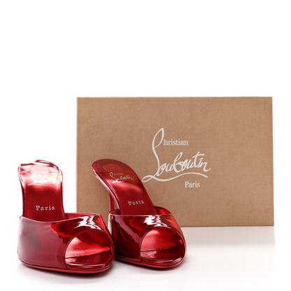 Christian Louboutin Metallic Patent Me Dolly 85 Pumps 39 Loubi 9 of 9