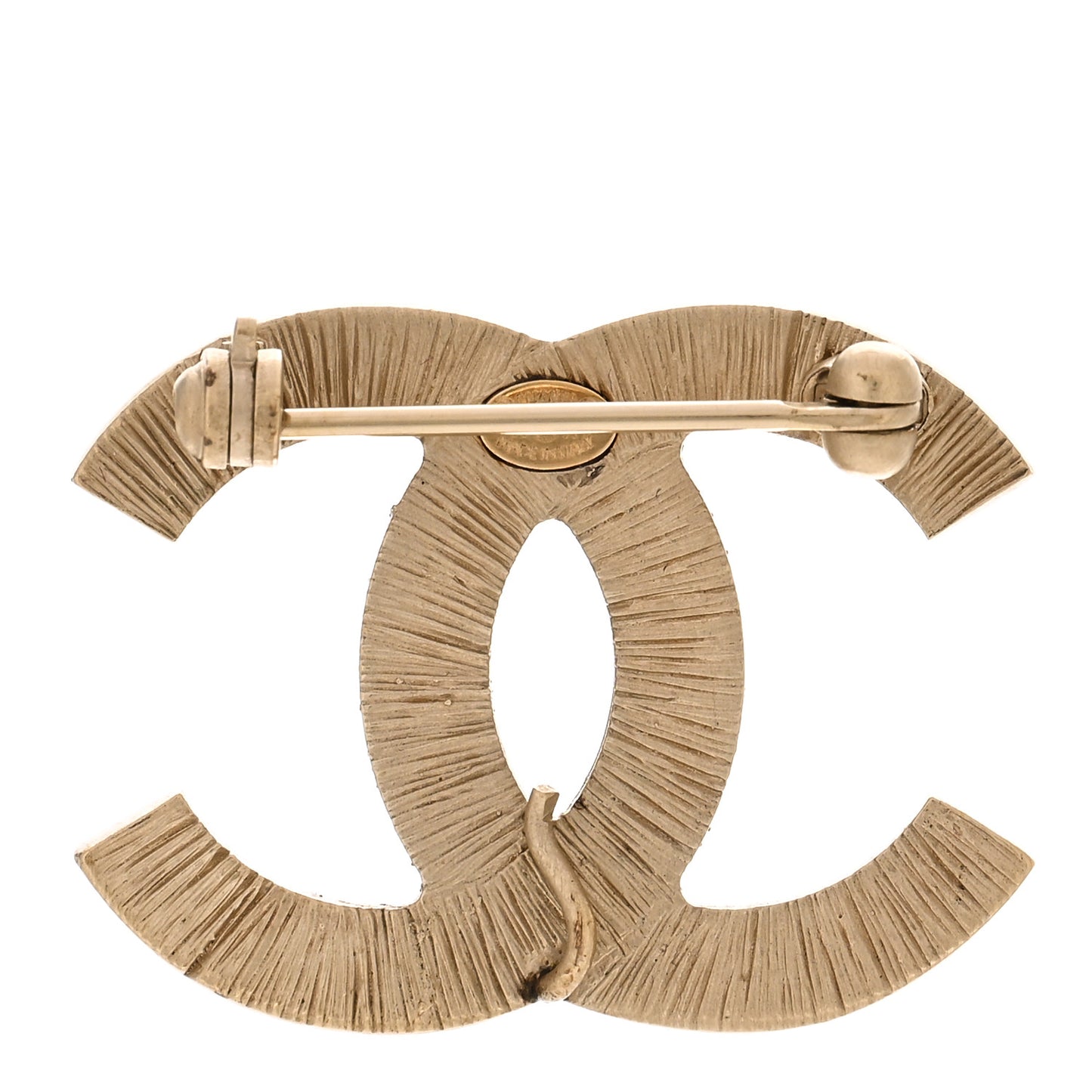 Crystal CC Brooch Gold Multicolor