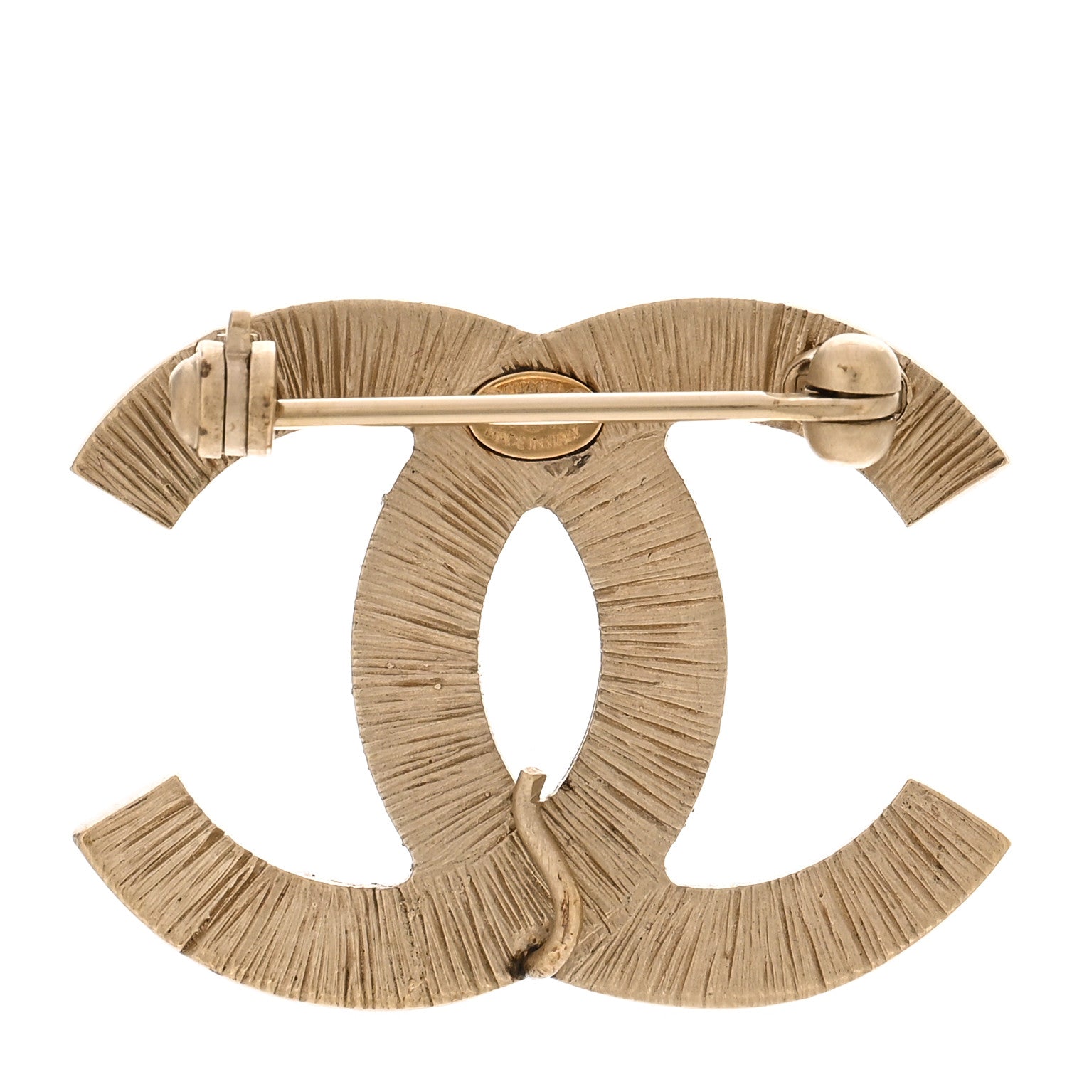 Chanel Crystal CC Brooch Gold Multicolor 3 of 4