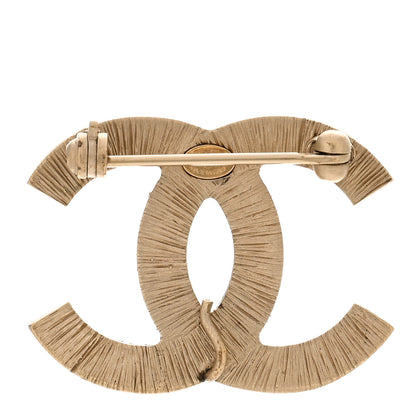Chanel Crystal CC Brooch Gold Multicolor 3 of 4