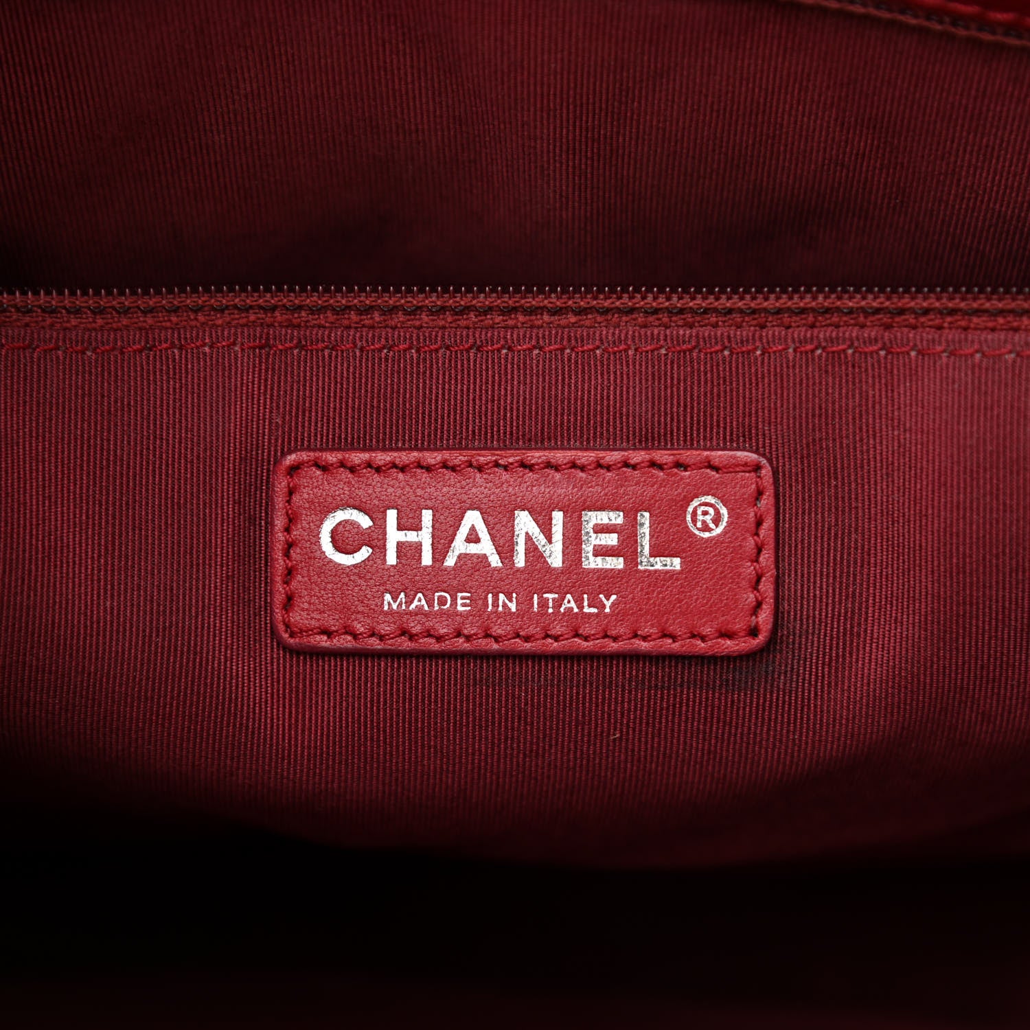 Chanel Caviar Quilted Grand Shopping Tote GST Red 5 of 10