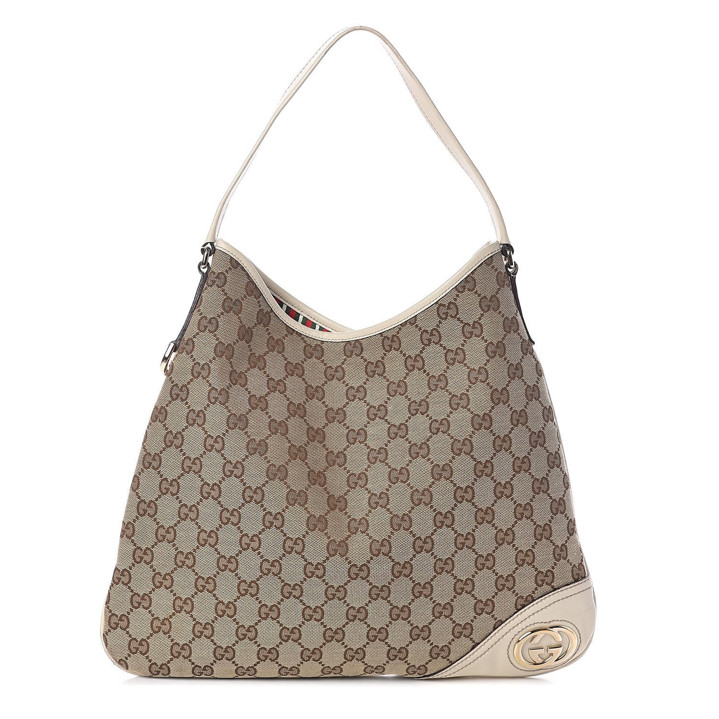 Monogram Medium New Britt Hobo Off White