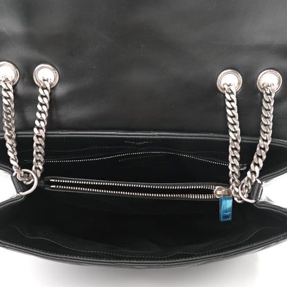Saint Laurent Calfskin Y Quilted Monogram Medium Loulou Chain Satchel Black 5 of 9