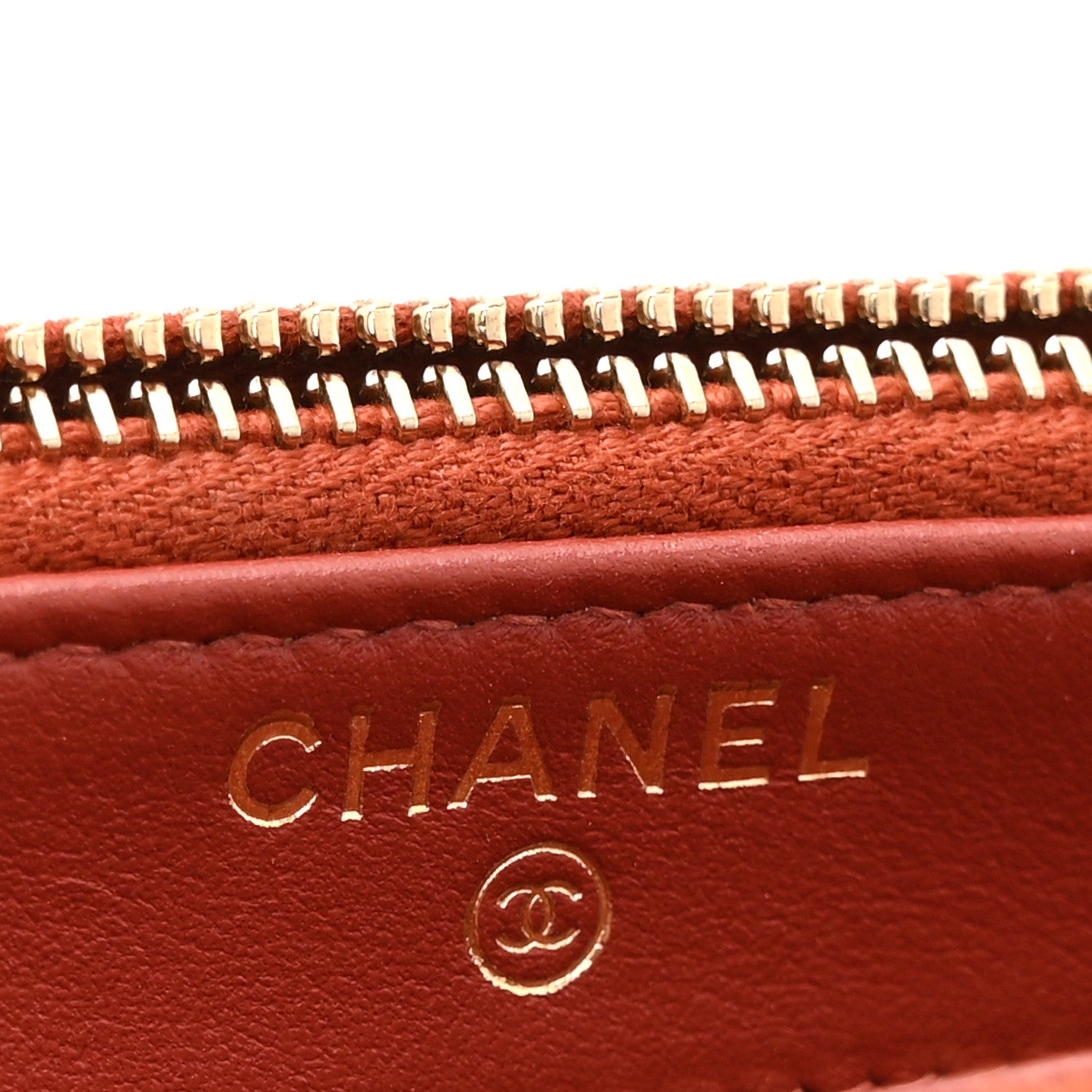 Chanel Lambskin Quilted Small Boy Clutch With Chain Orange 8 of 13