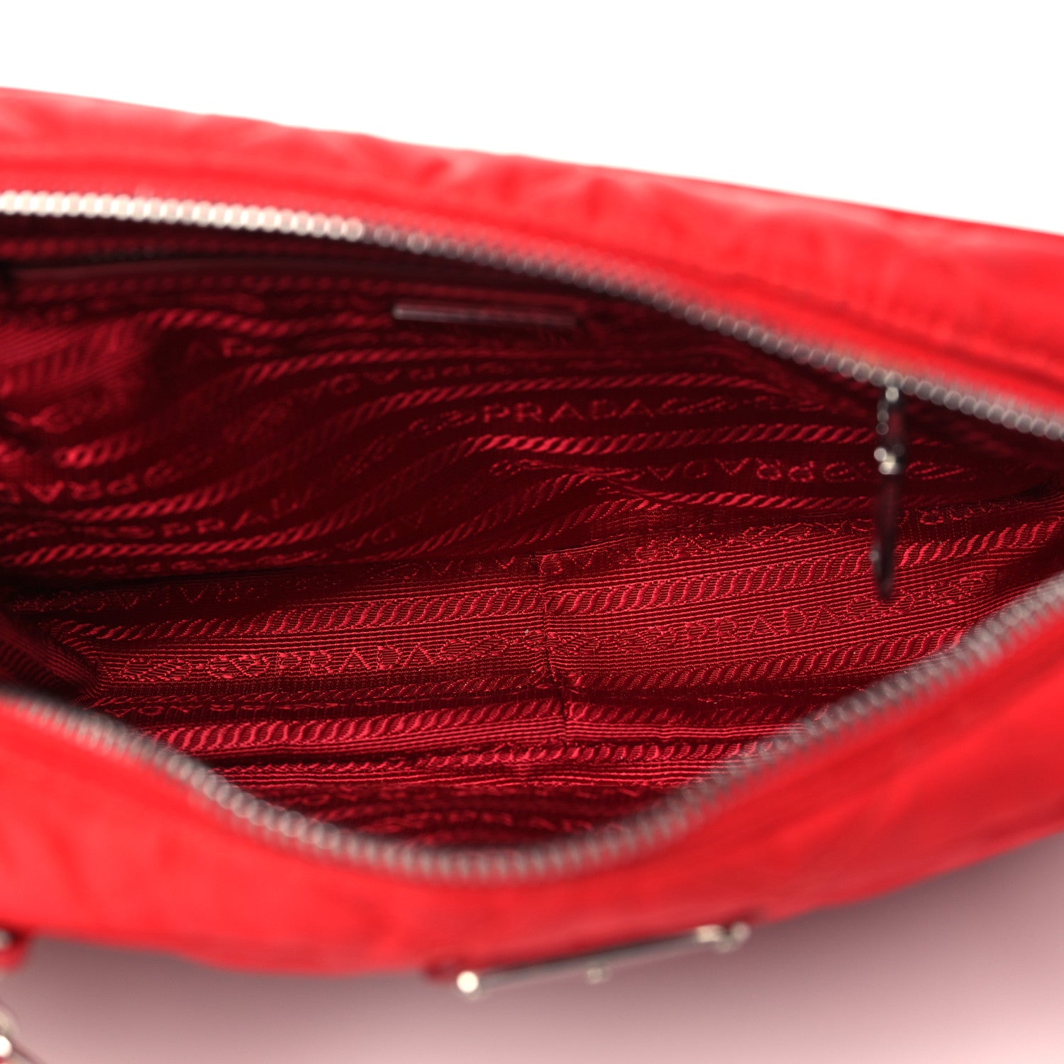 Prada Nylon Tessuto Impuntu Quilted Crossbody Bag Rosso 5 of 10