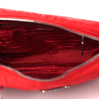 Prada Nylon Tessuto Impuntu Quilted Crossbody Bag Rosso 5 of 10