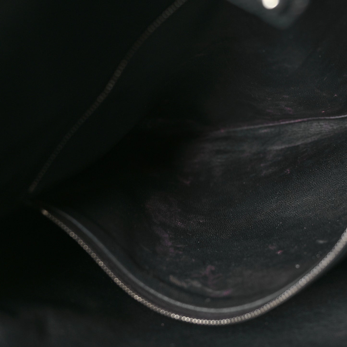 Smooth Matte Calfskin Bucket Bag Black