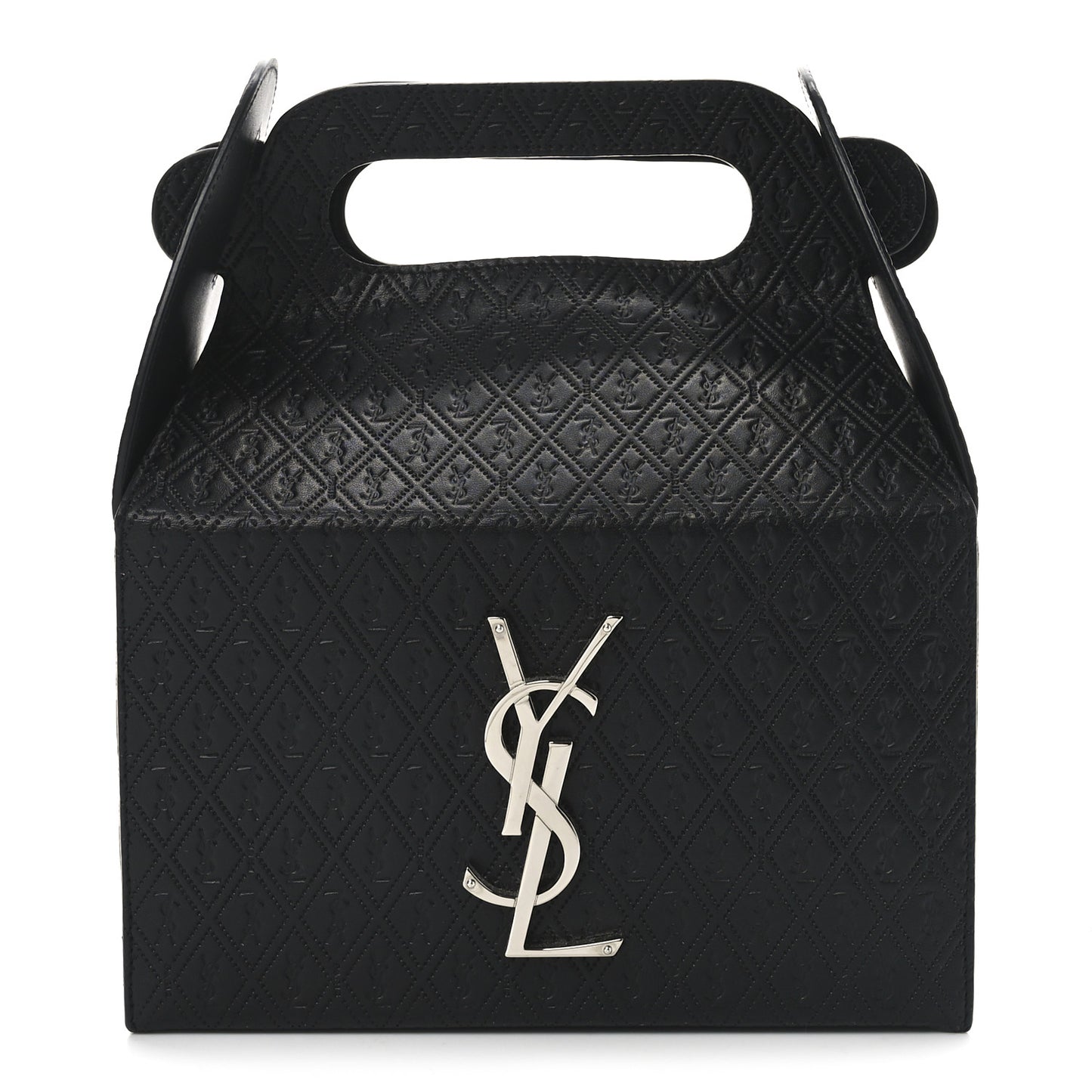 Calfskin Monogram Take Away Box Black