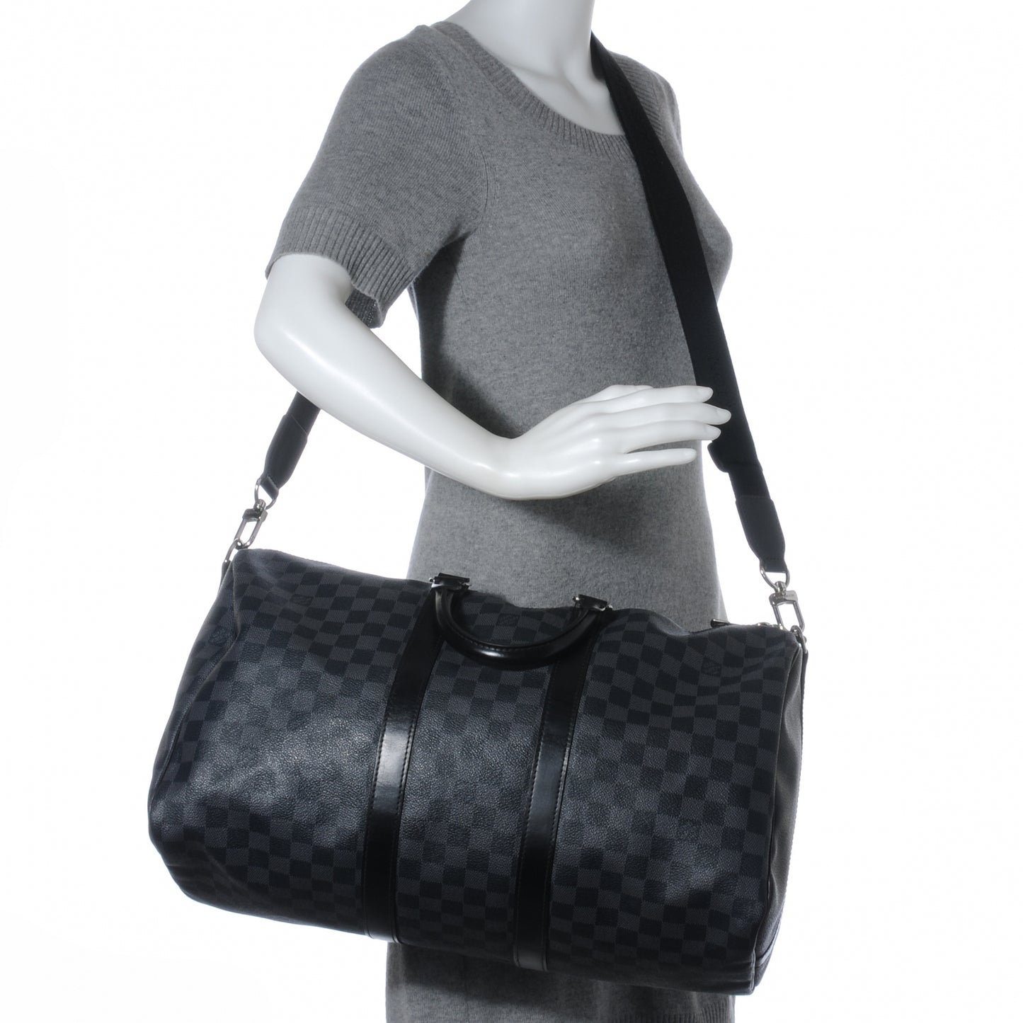Damier Graphite Keepall Bandouliere 45