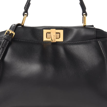 Fendi Nappa Mini Peekaboo Iconic Satchel Black 9 of 9