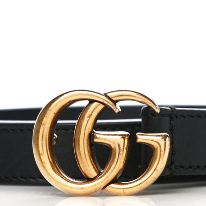 Gucci Calfskin Double G 20mm Belt 80 32 Black 4 of 10