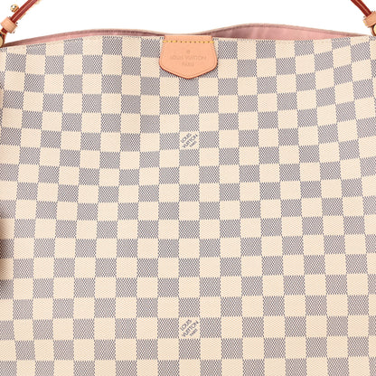 Louis Vuitton Damier Azur Graceful MM Rose Ballerine 7 of 9