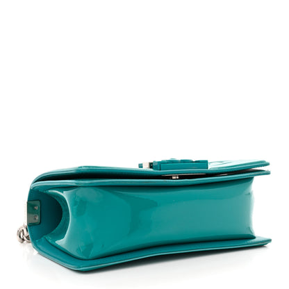 Chanel Patent Calfskin Small Plexiglass Boy Flap Green 4 of 14