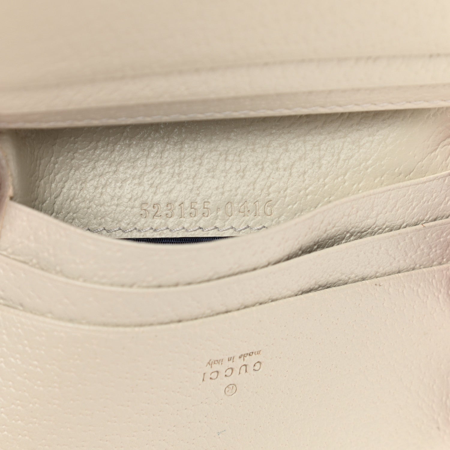 Gucci Textured Calfskin Web Ophidia Card Case Mystic White 7 of 8