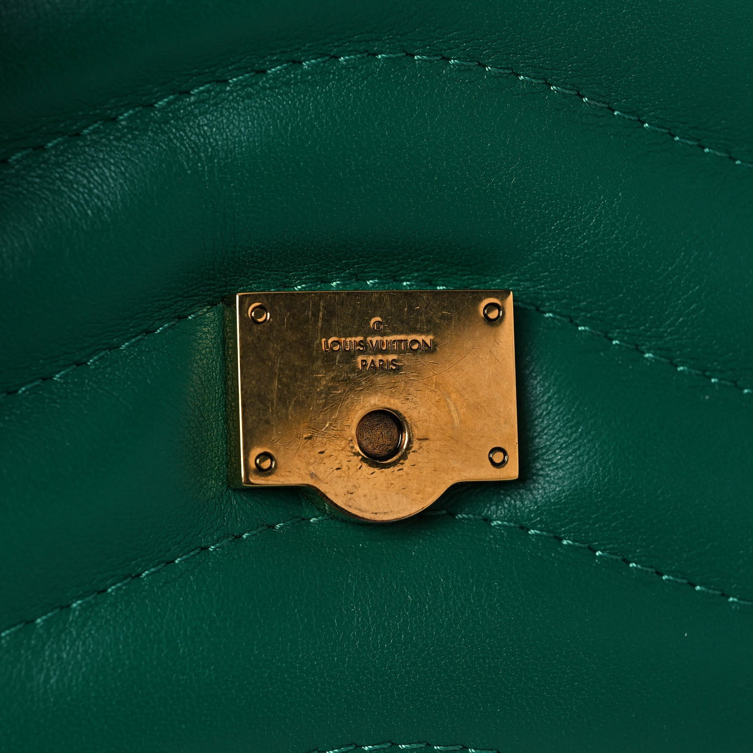 Louis Vuitton Calfskin New Wave Chain Bag MM NM Emerald 12 of 16