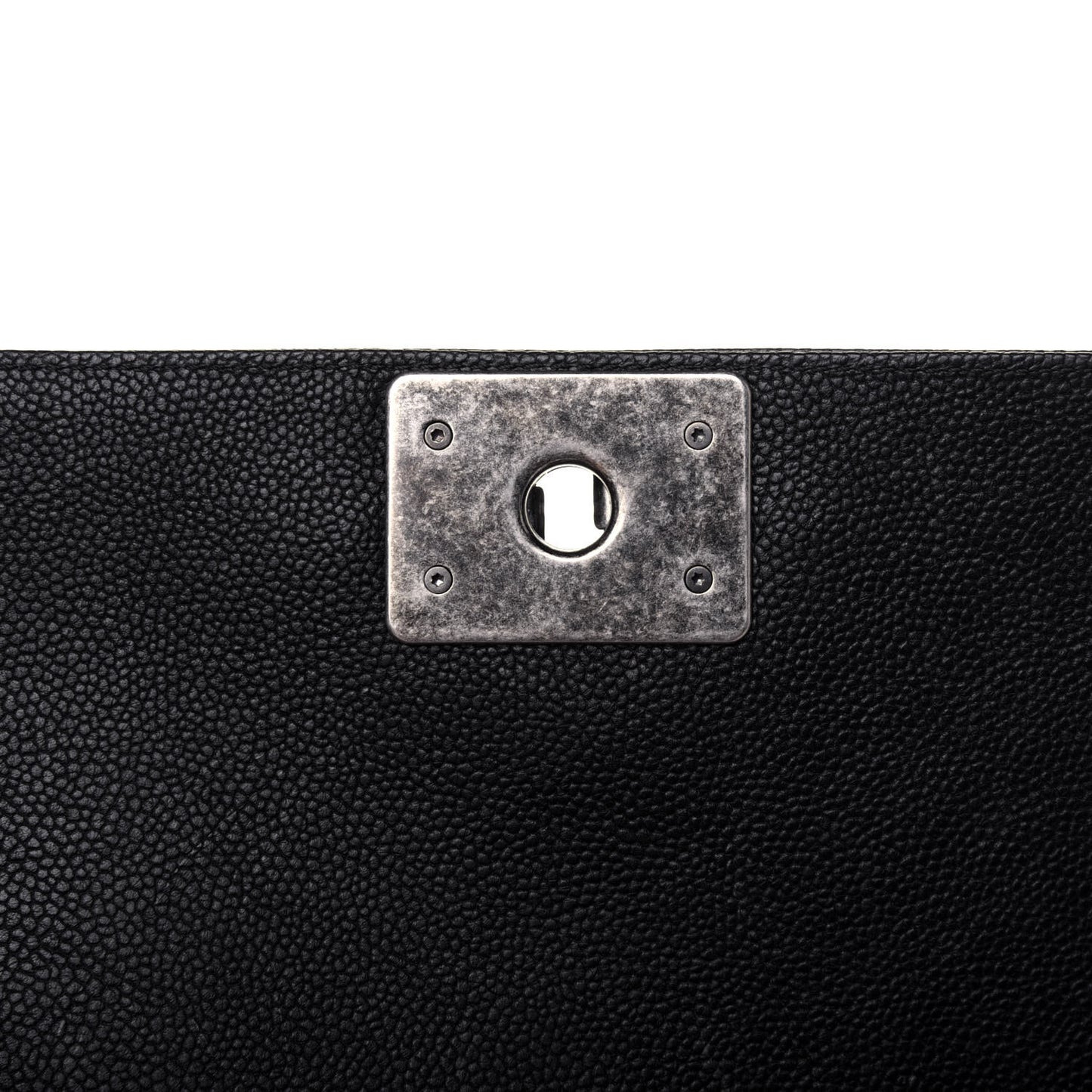 Caviar Quilted Small Boy Flap Black