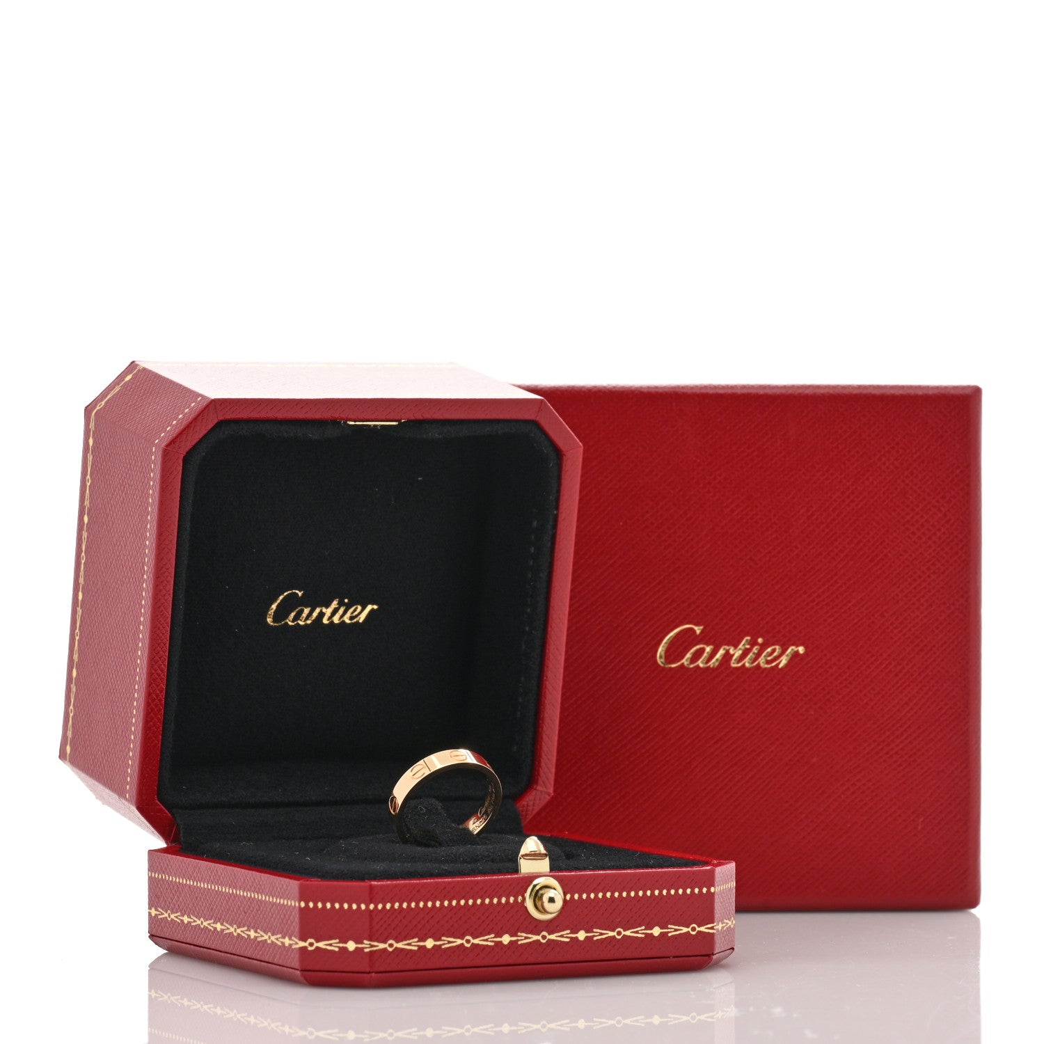 Cartier 18K Yellow Gold 3.5mm LOVE Wedding Band Ring 50 5.25 5 of 5
