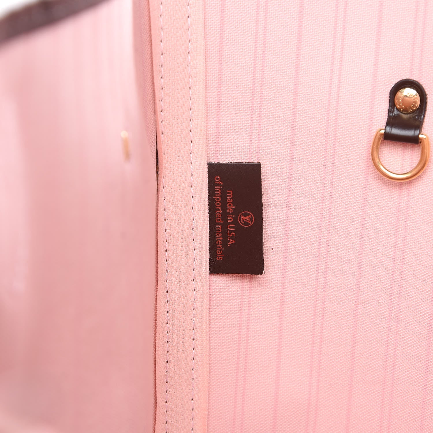 Louis Vuitton Damier Ebene Neo Neverfull MM Rose Ballerine 7 of 11