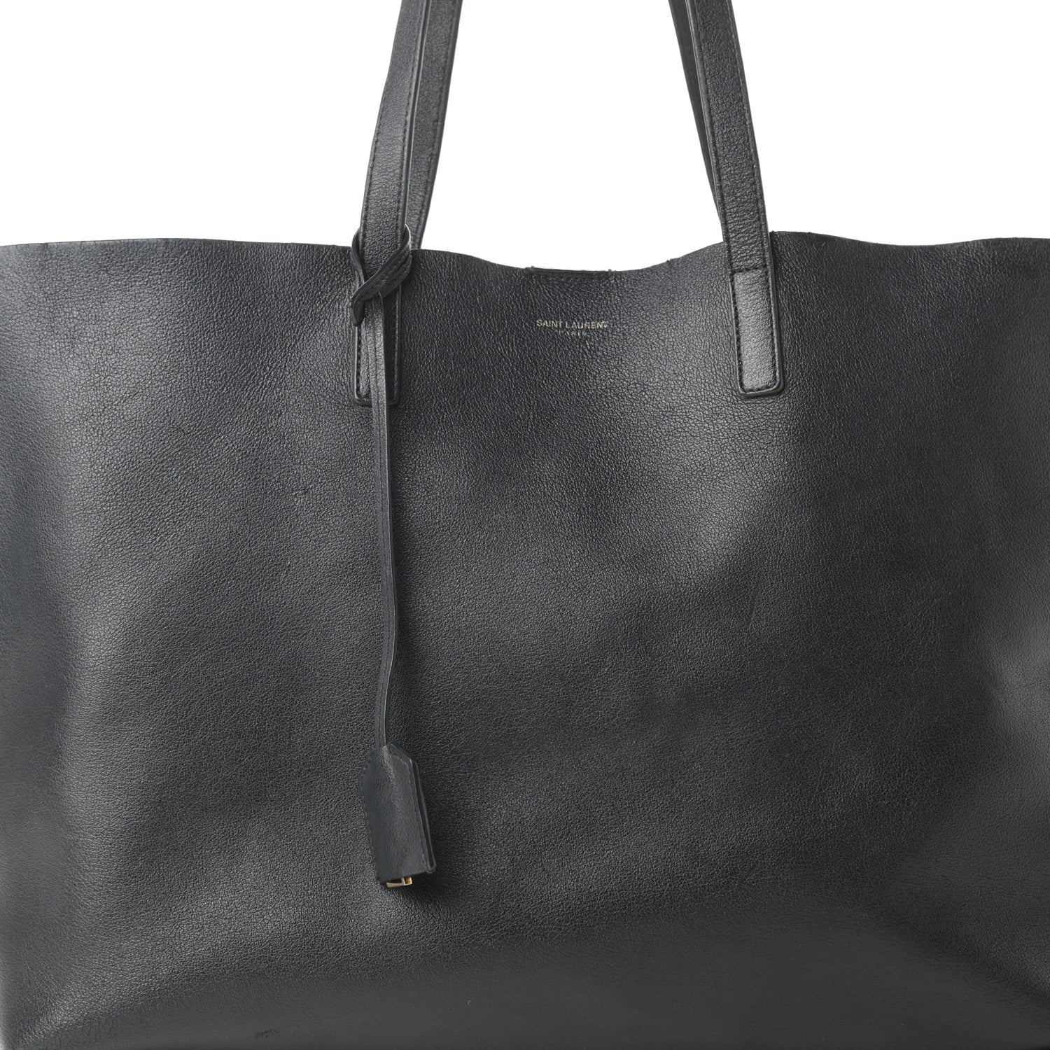 Saint Laurent Calfskin Large Shopping Tote Black 9 of 19