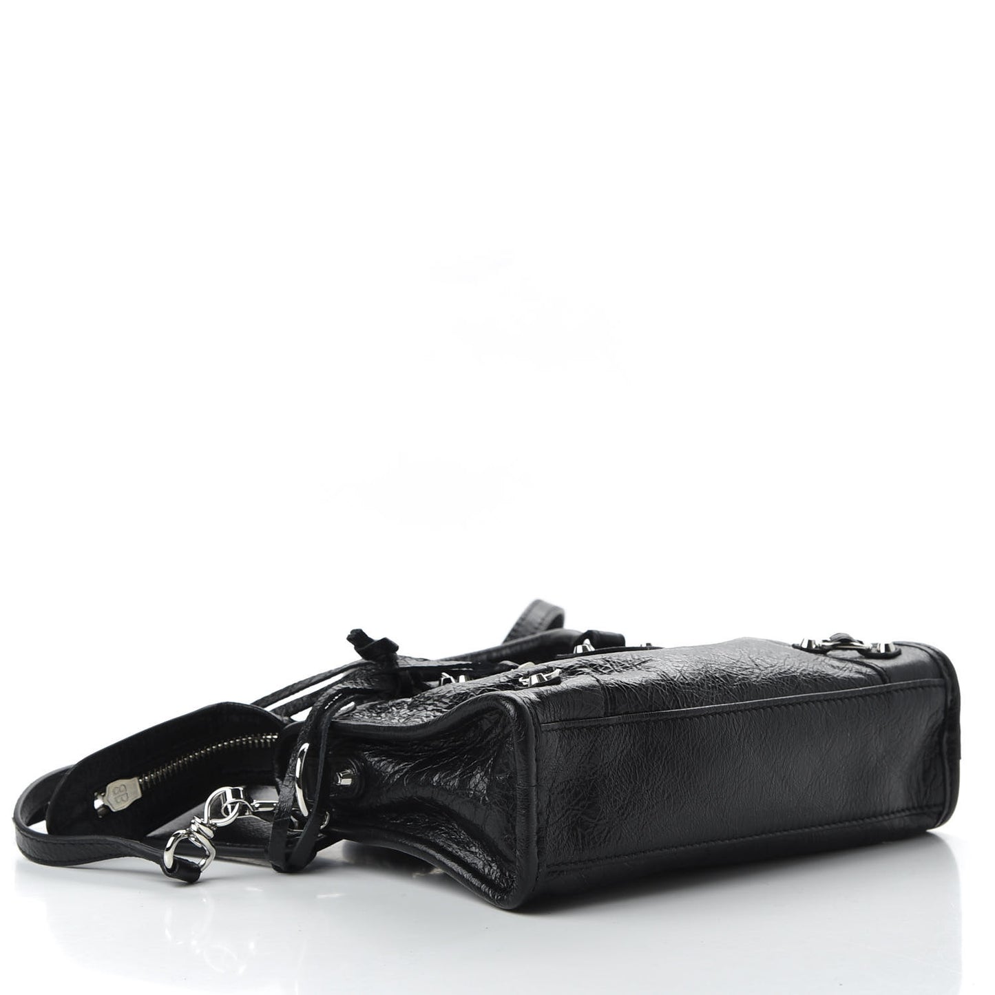 Agneau Classic Silver Hardware Nano City Black