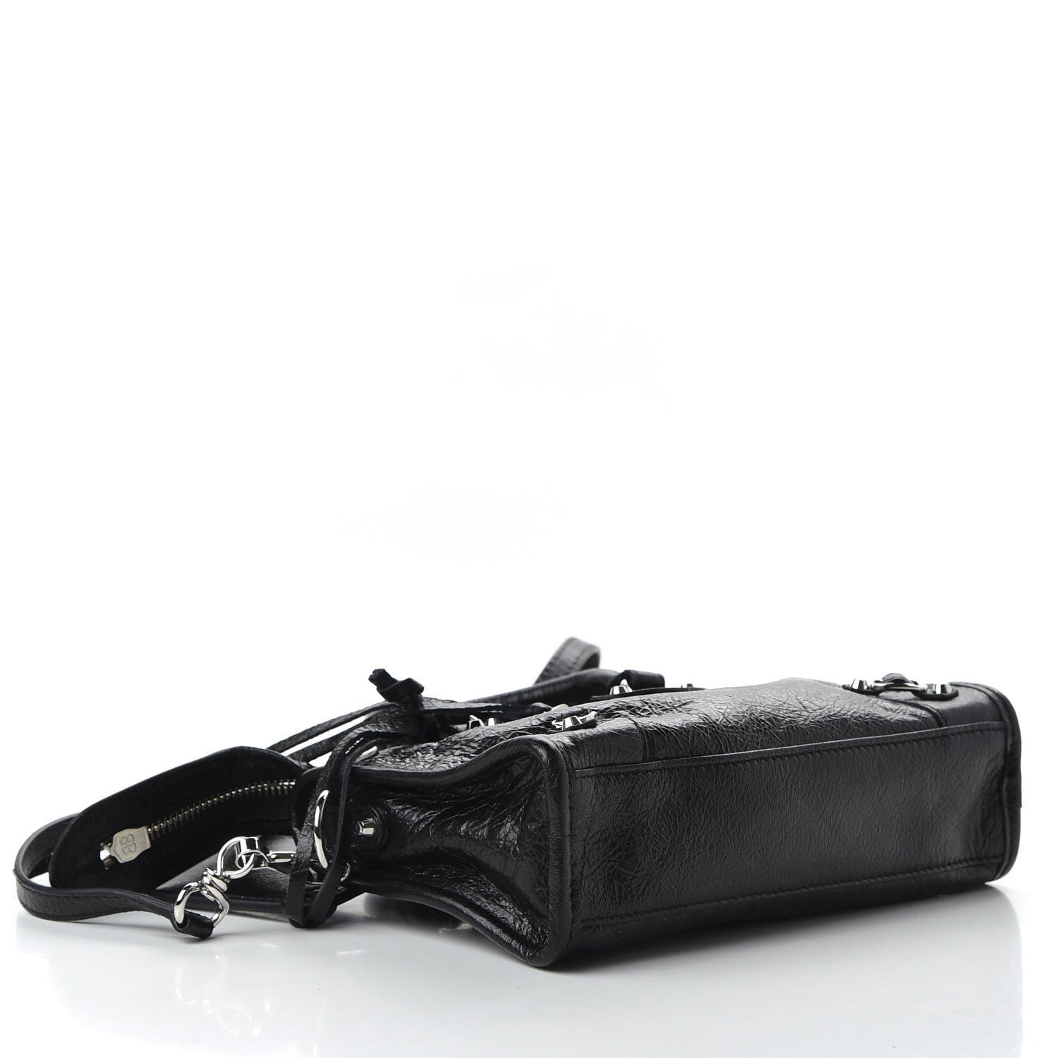 Balenciaga Agneau Classic Silver Hardware Nano City Black 5 of 10
