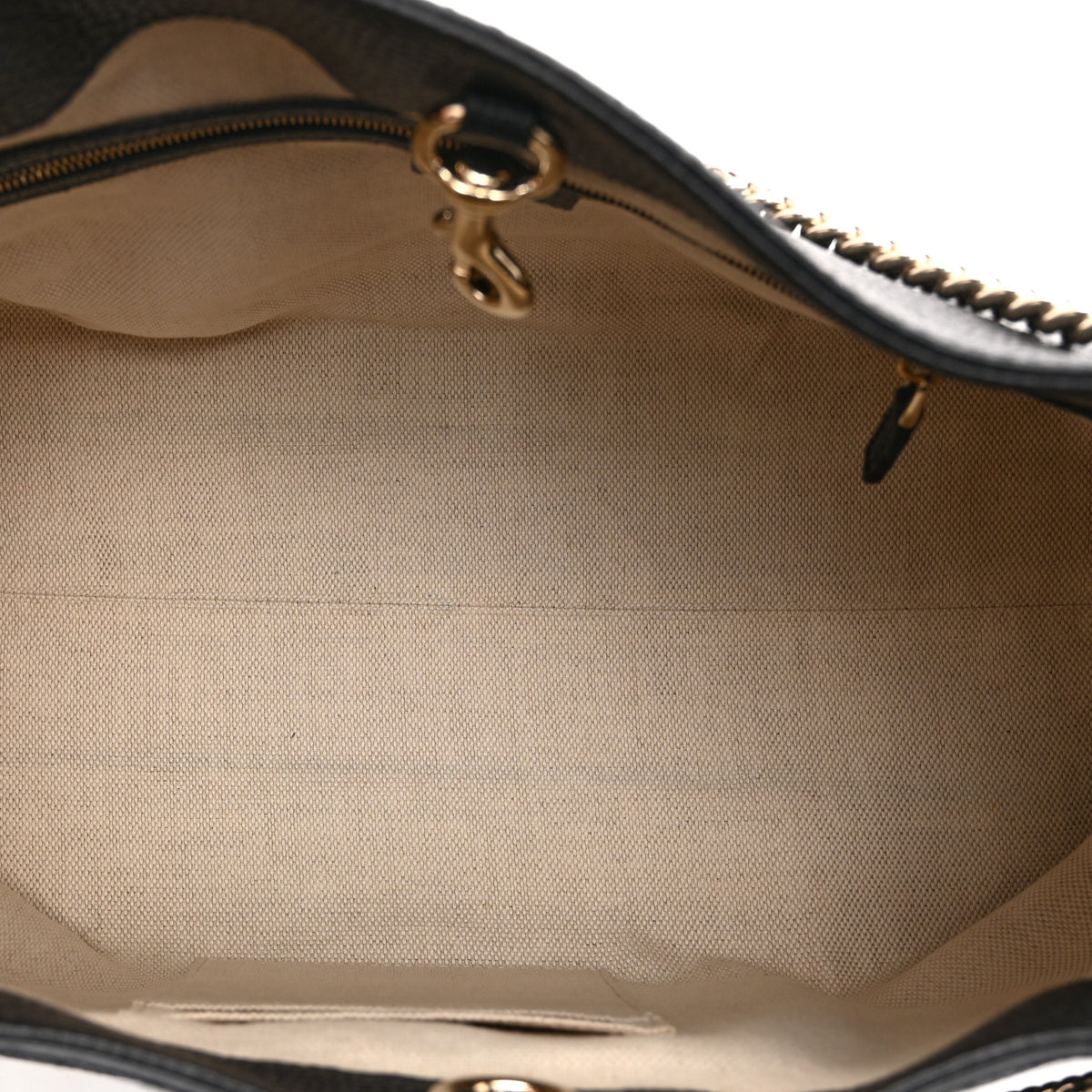 Gucci Pebbled Calfskin Medium Soho Chain Shoulder Bag Black 5 of 11