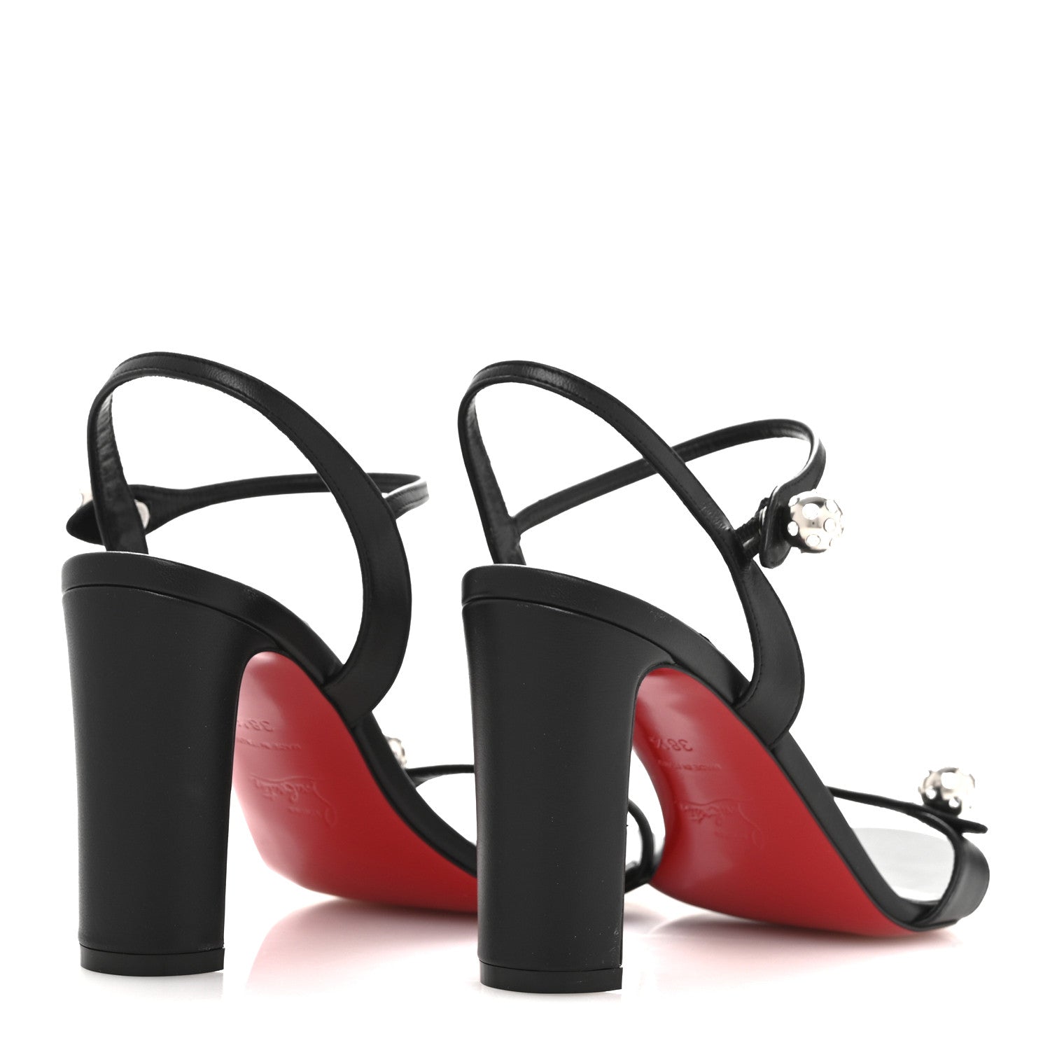 Christian Louboutin Nappa Atmospheria 85 Sandals 38.5 Black 5 of 8