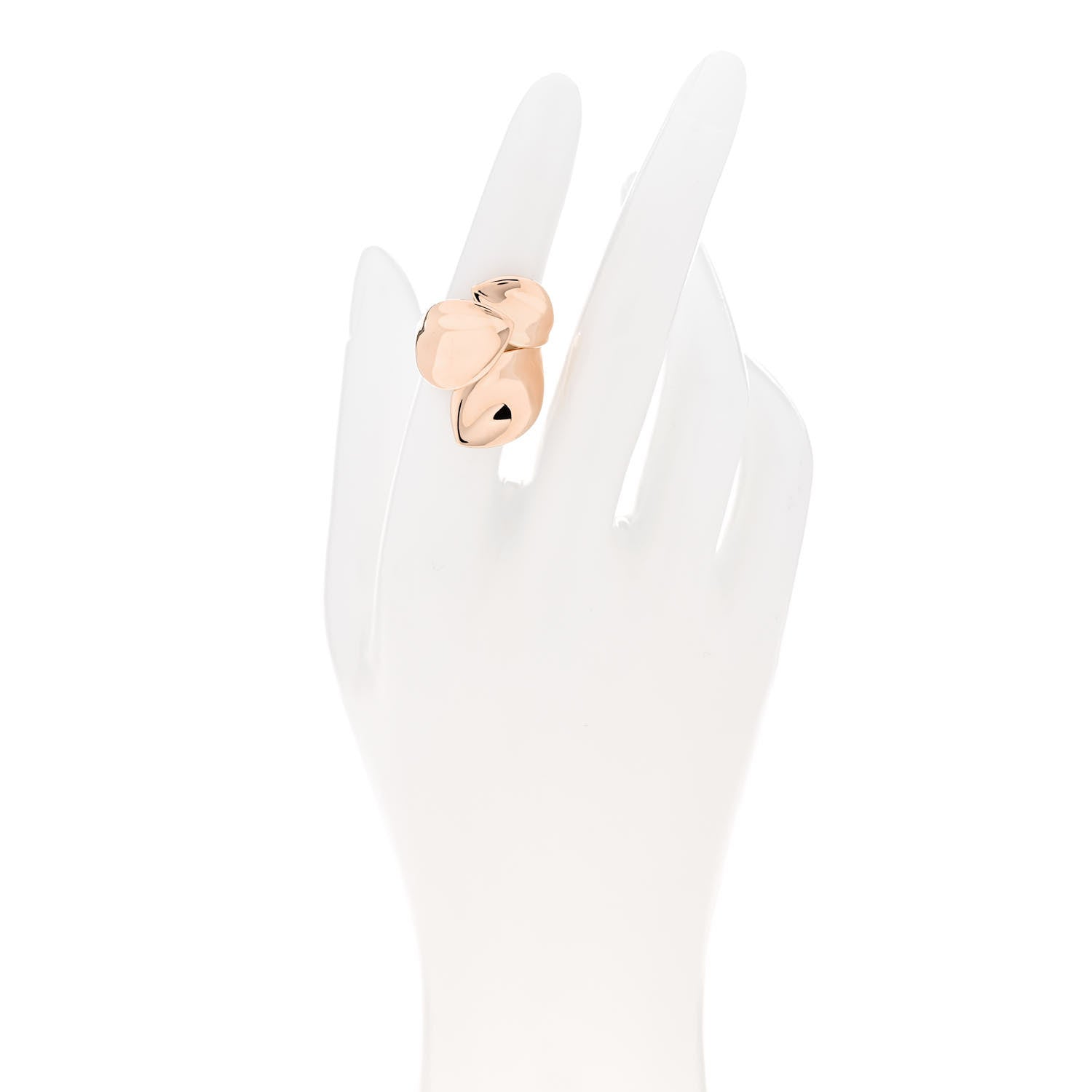 Pasquale Bruni 18K Rose Gold Giardini Segreti Three Leaves Ring 52 6 2 of 7