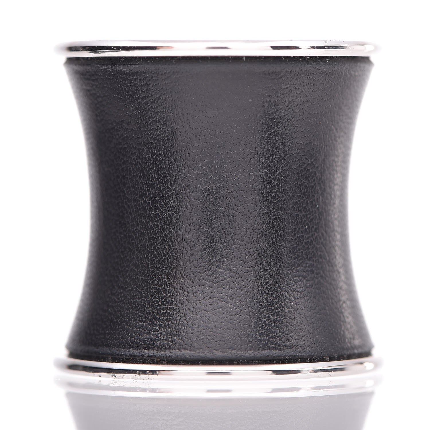Hermes Lambskin Scarf Ring Black 1 of 7