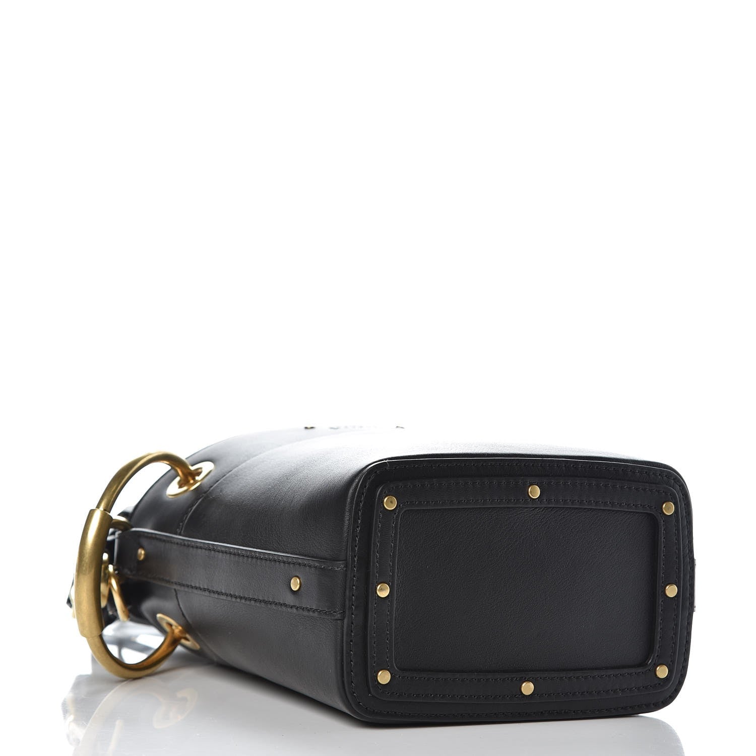 Chloe Smooth Calfskin Mini Roy Bucket Bag Black 4 of 7