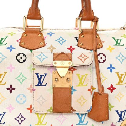 Louis Vuitton Monogram Multicolor Speedy 30 White 6 of 13