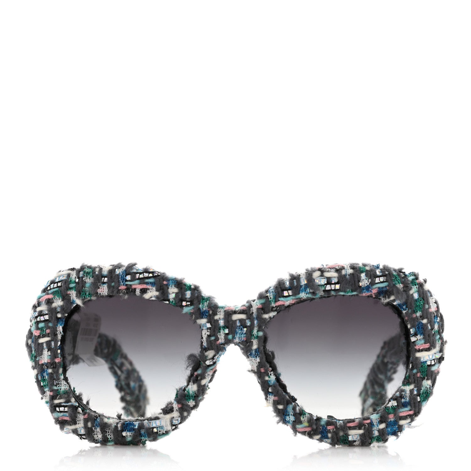 Chanel Tweed Sunglasses 71085 Blue Multicolor 3 of 14