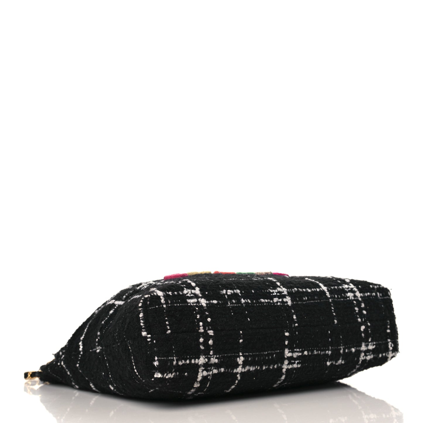 Wool Tweed Quilted Chanel 22 Black Multicolor