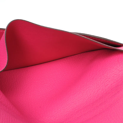 Hermes Chevre Mysore Evelyne Long Wallet Rose Tyrien 9 of 10