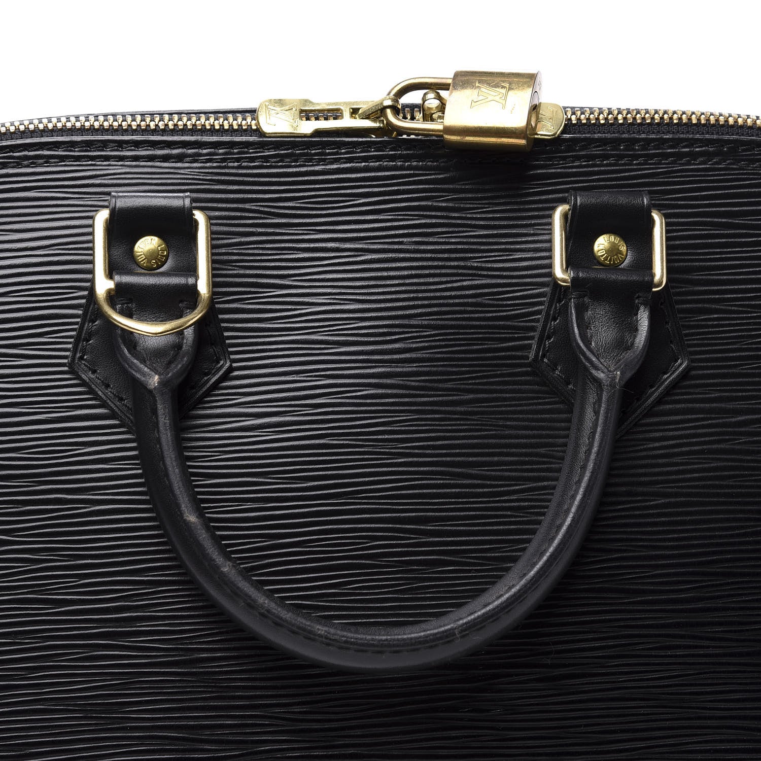 Louis Vuitton Epi Alma MM Black 11 of 12