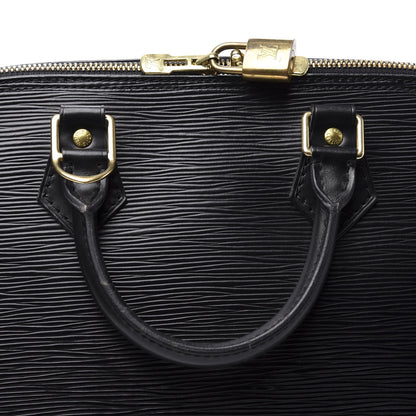 Louis Vuitton Epi Alma MM Black 11 of 12