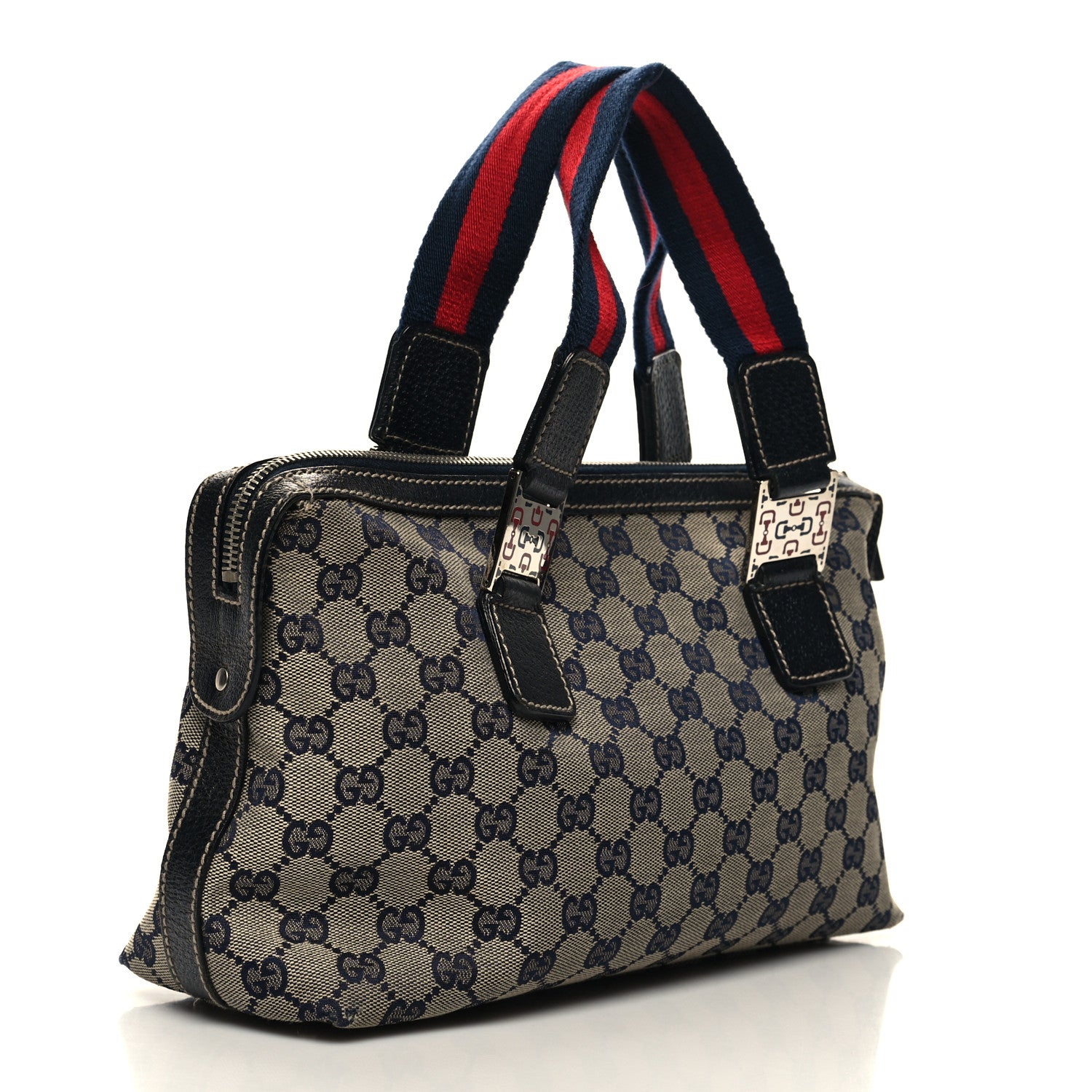 Gucci GG Monogram Web Pop Tote Navy 3 of 13