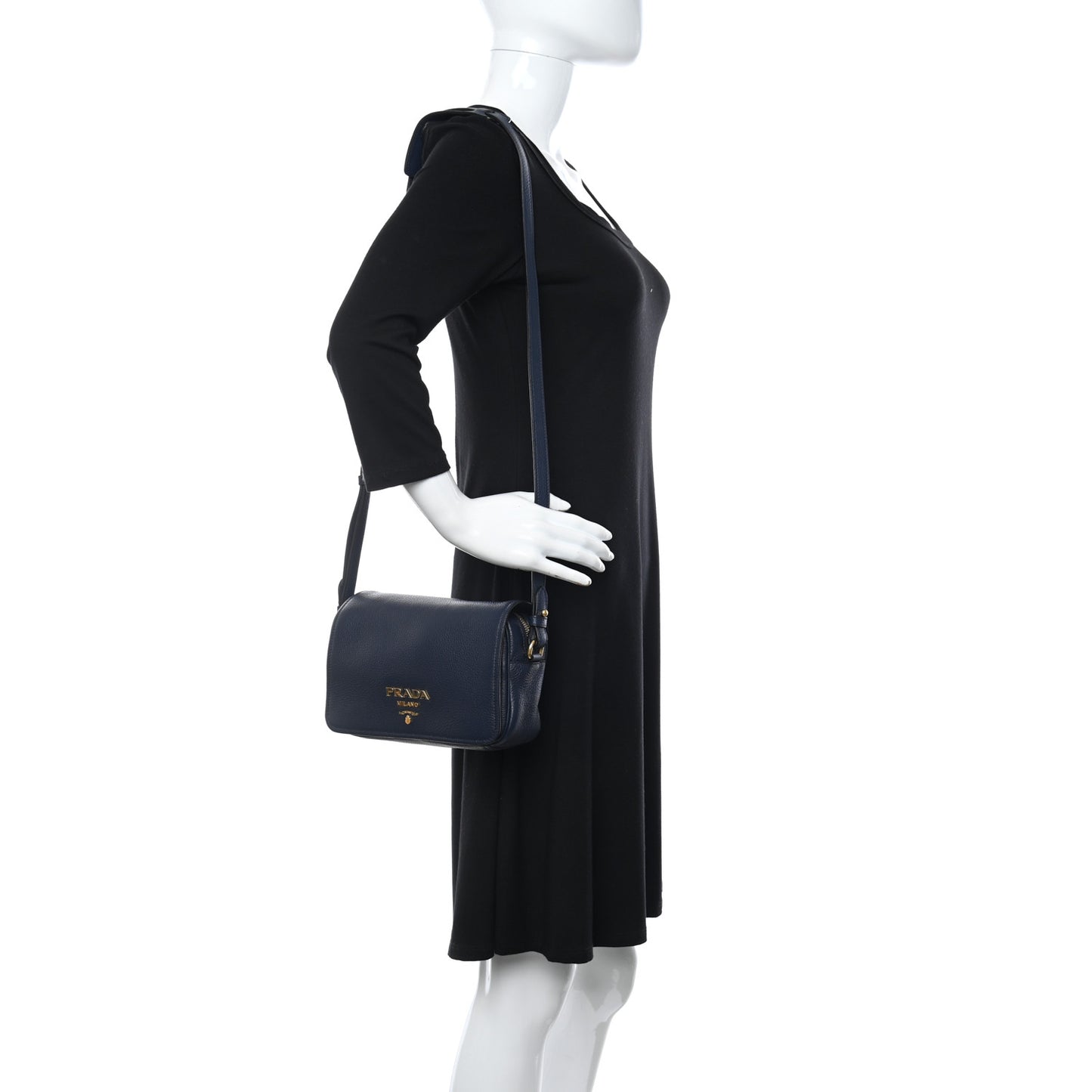 Vitello Daino Flap Crossbody Baltico
