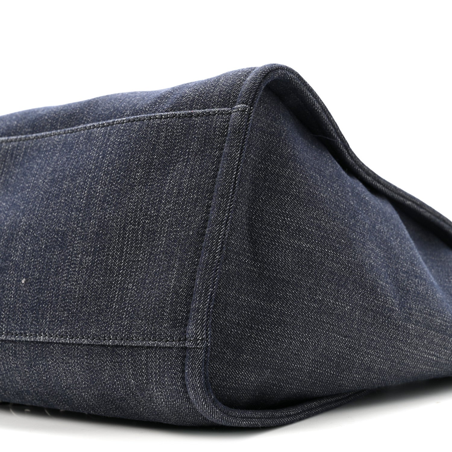 Chanel Denim Large Deauville Tote Dark Blue 10 of 13