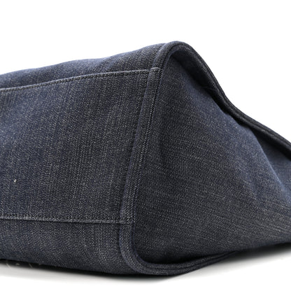Chanel Denim Large Deauville Tote Dark Blue 10 of 13