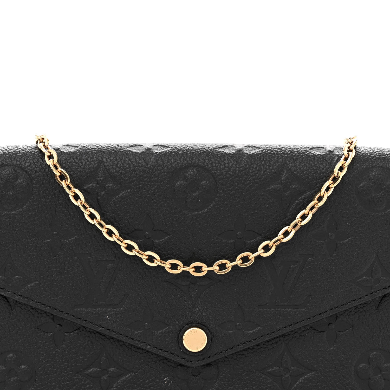 Louis Vuitton Empreinte Pochette Felicie Chain Wallet Black 9 of 13