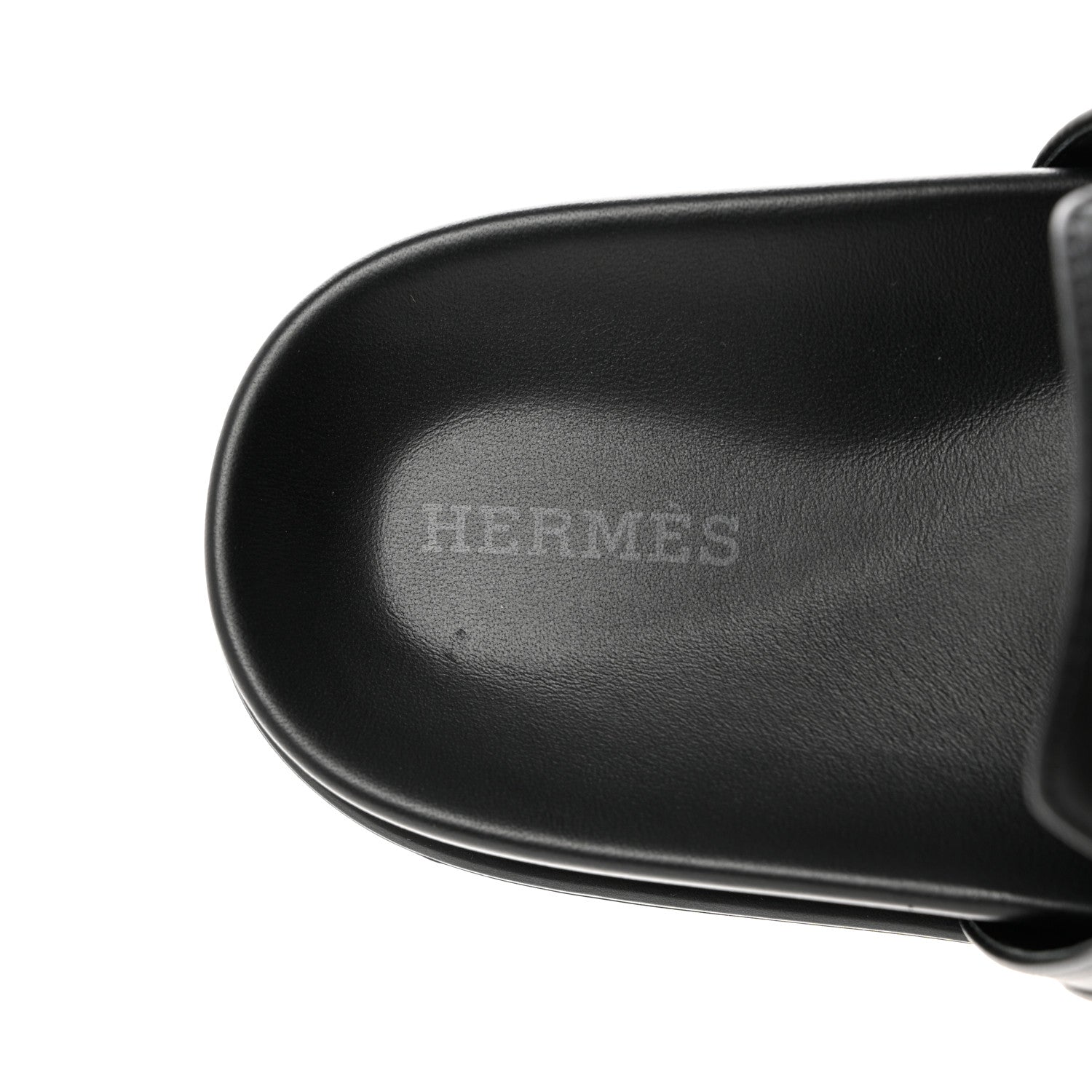 Hermes Calfskin Womens Empire Sandals 37 Black 7 of 9