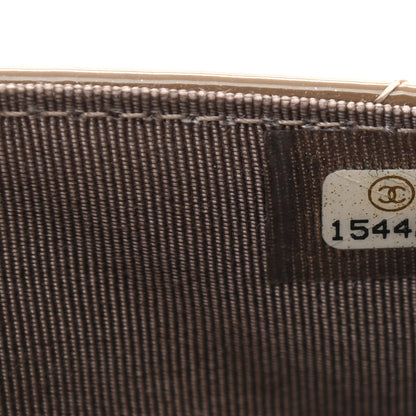 Chanel Patent Quilted Wallet On Chain WOC Brown 8 of 15