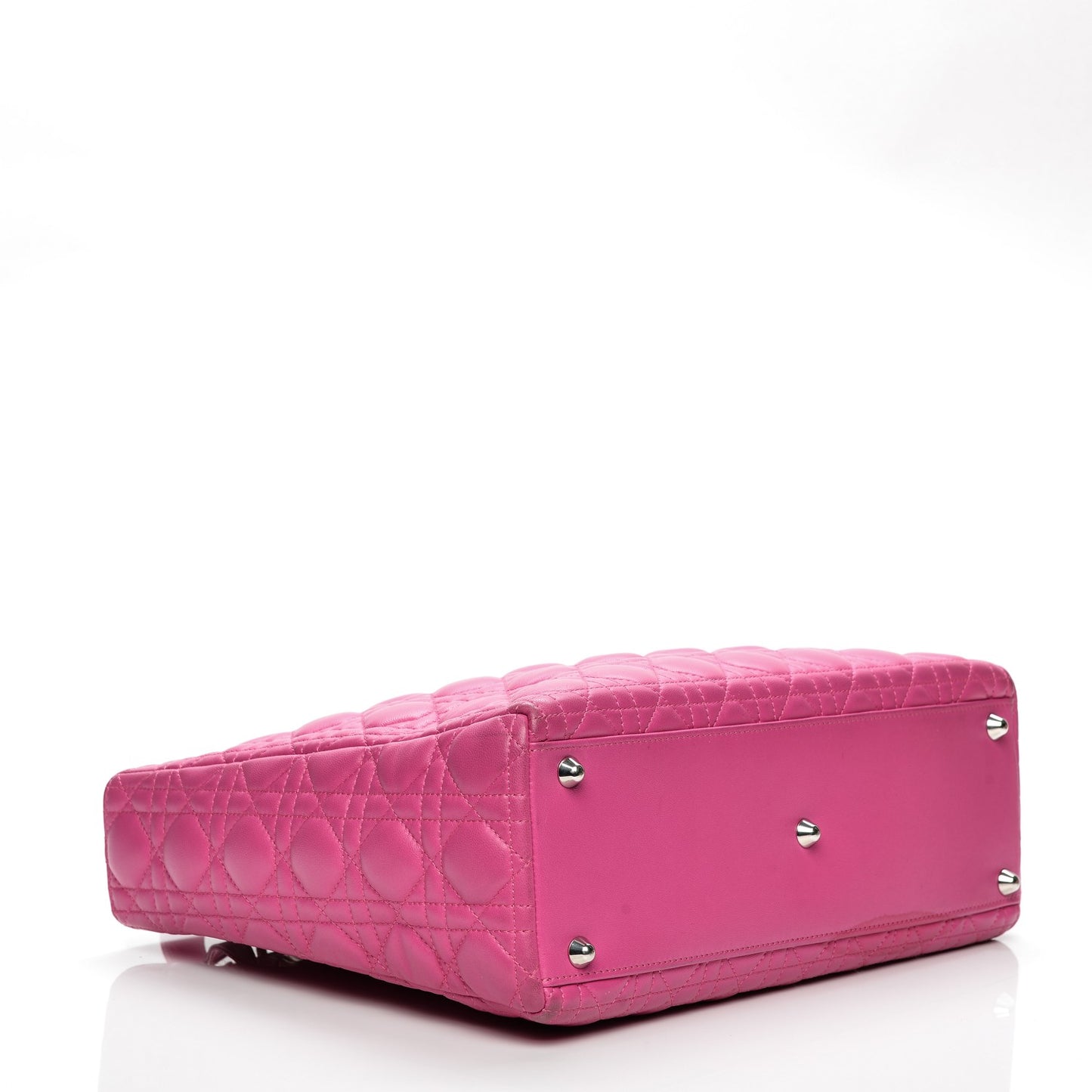 Lambskin Cannage Large Lady Dior Pink