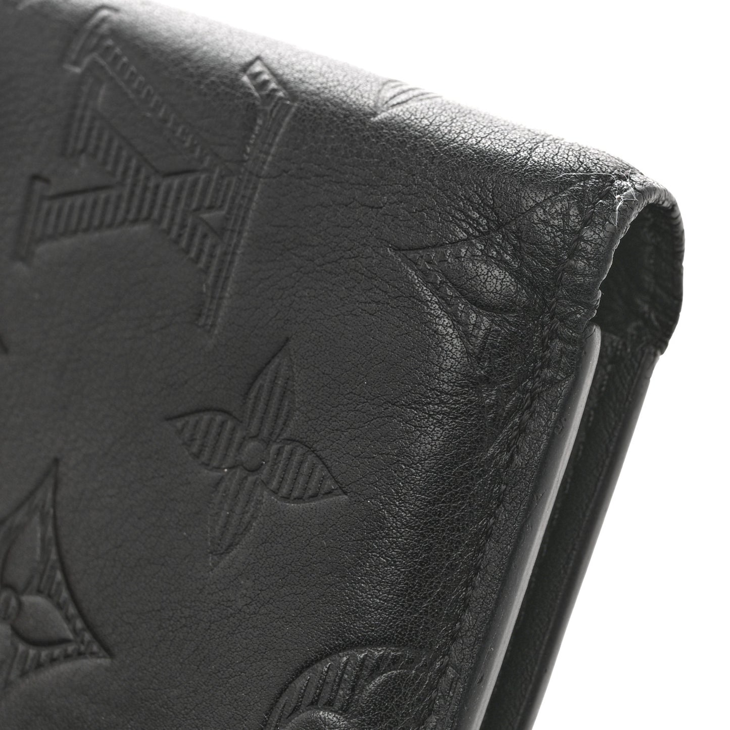 Calfskin Monogram Shadow Multiple Wallet Black