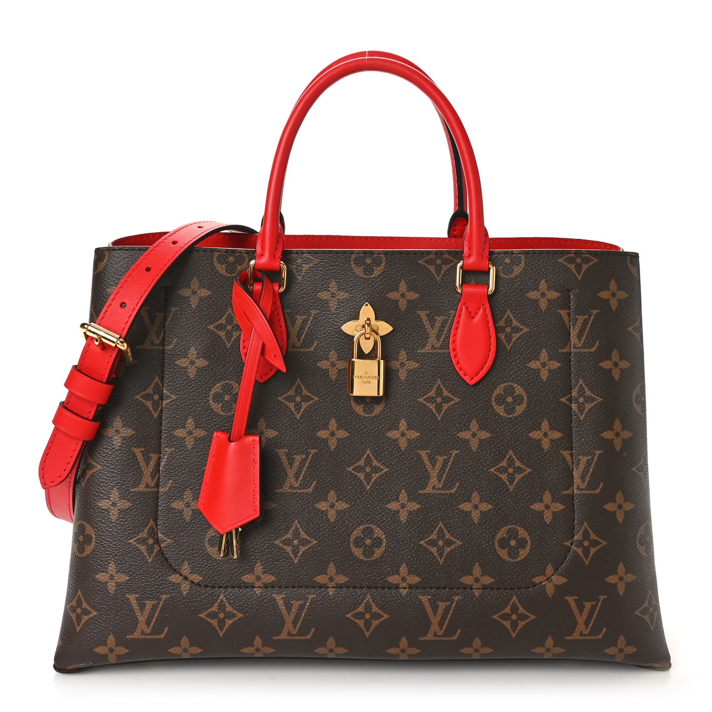 Monogram Flower Tote Coquelicot