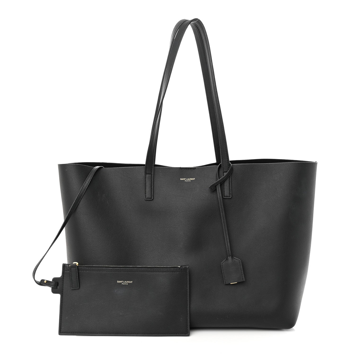 Saint Laurent Calfskin Large Shopping Tote Black 1 of 12