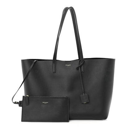 Saint Laurent Calfskin Large Shopping Tote Black 1 of 12